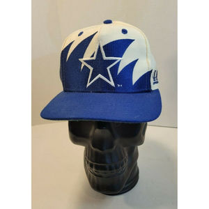 Vintage Dallas Cowboys Shark tooth Iconic 90's Logo Athletic Snapback Hat NFL